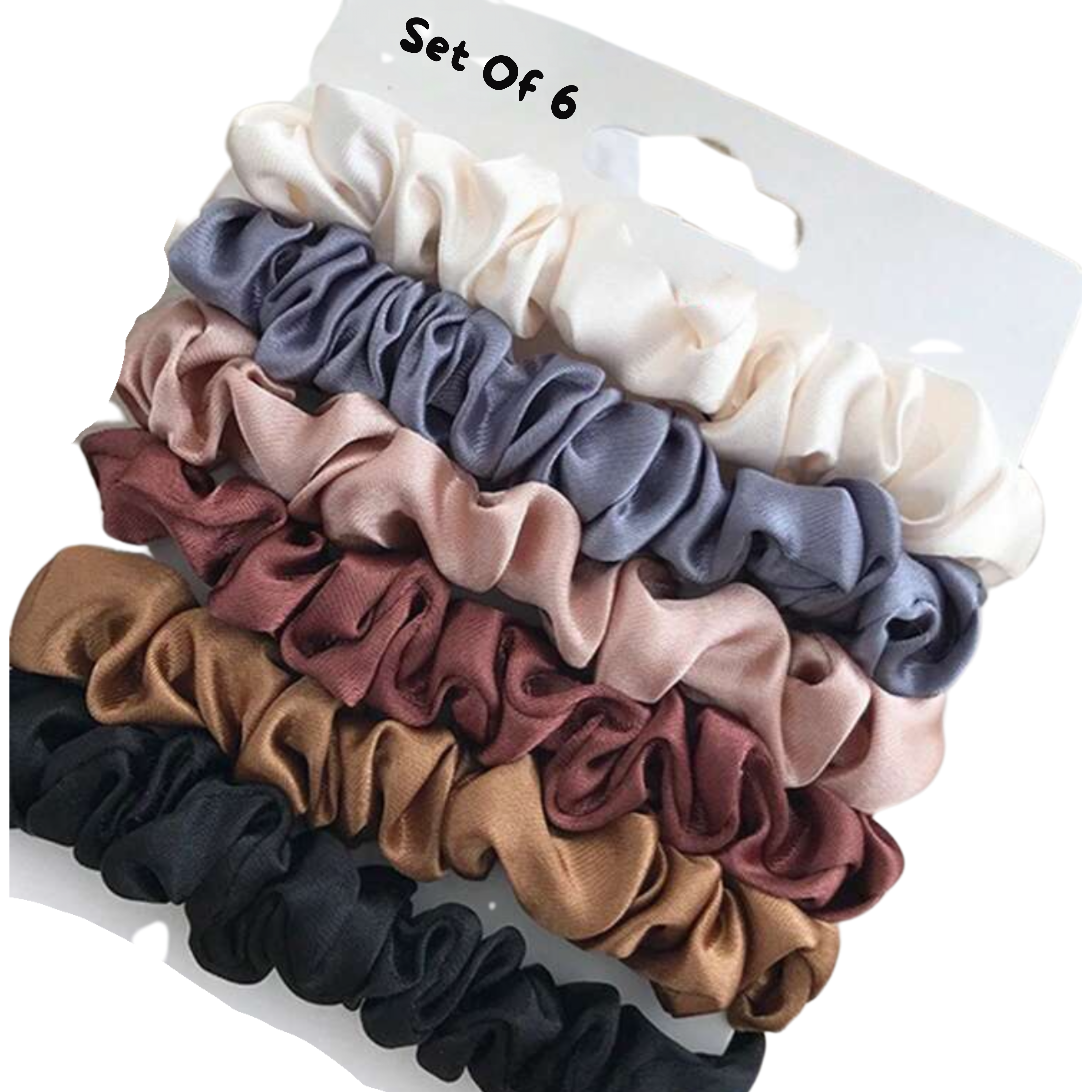 Satin Hair Scrunchies | Luxury Hair Ties | Soft Silk Scrunchie