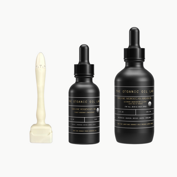 Ultimate Hair Growth & Skin Rejuvenation Bundle with Rosemary Oil, Argan Oil & Derma Stamp