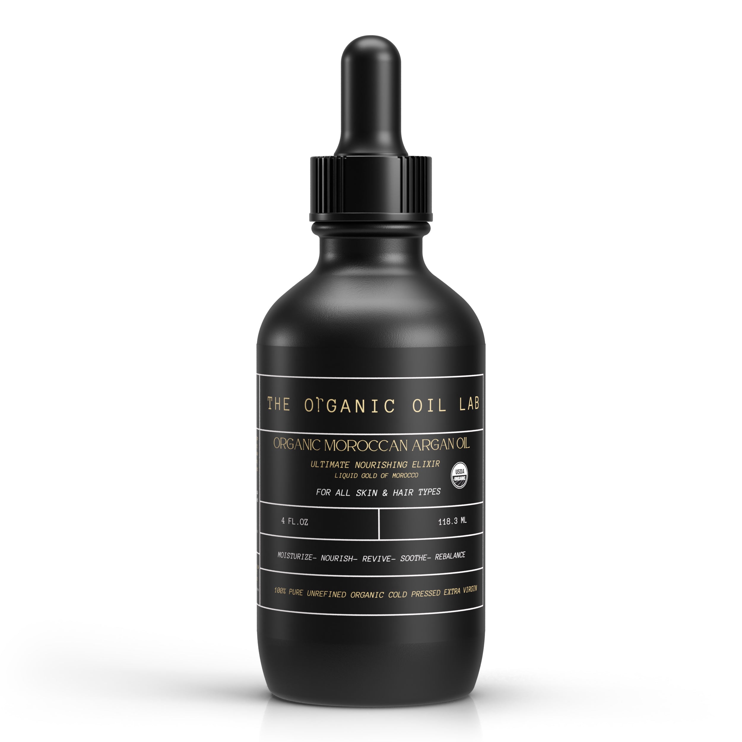 100% Pure USDA Organic Moroccan Argan Oil | Ultra Moisturizing for Hair, Skin & Scalp