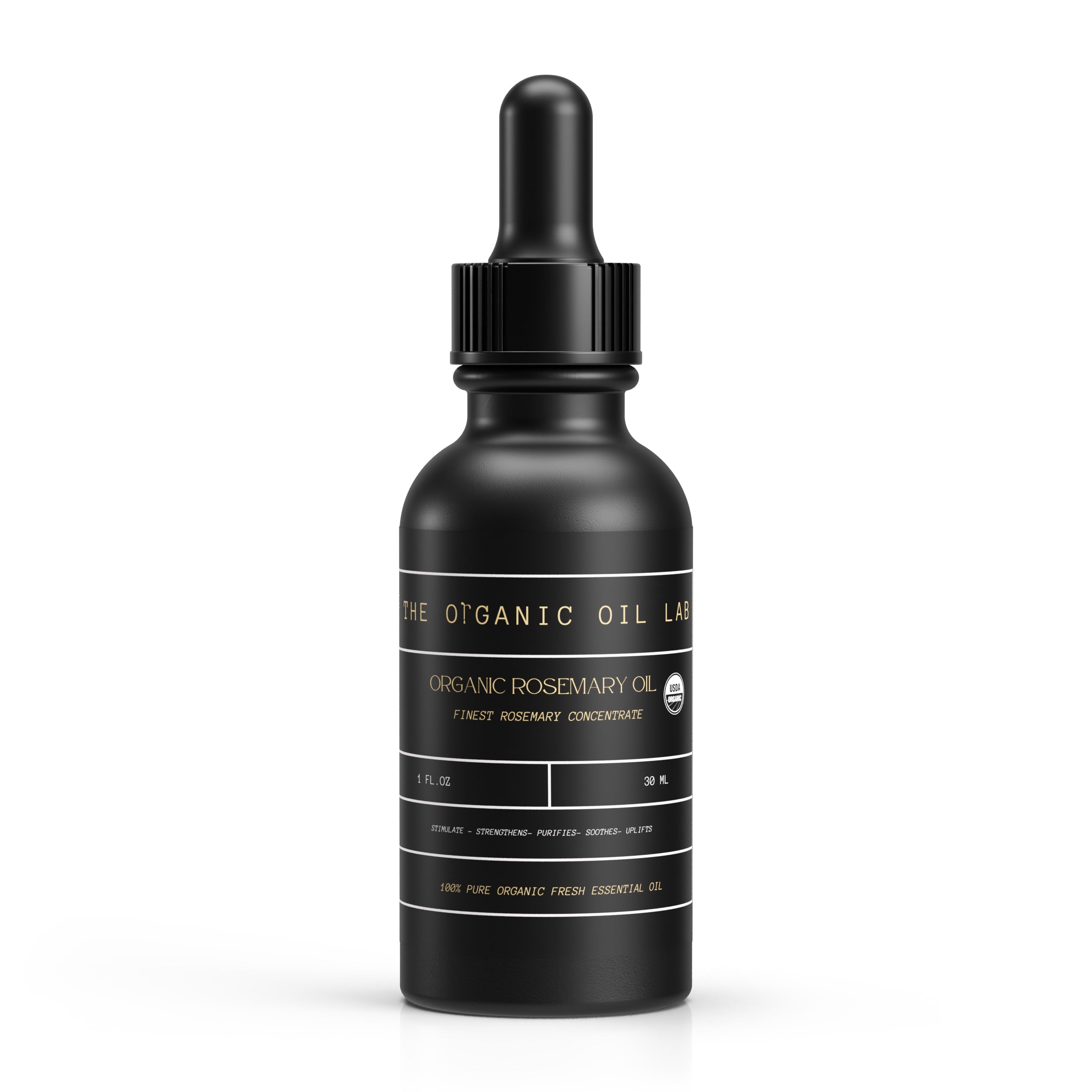 100% Organic Rosemary Essential Oil for Hair Growth & Focus | The Organic Oil Lab