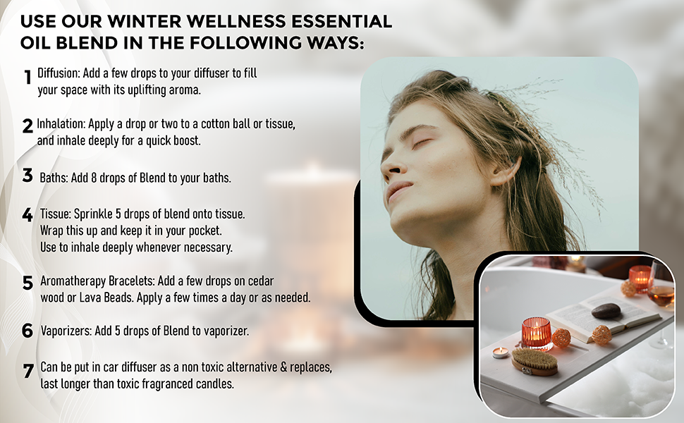 Winter Wellness Blend - 100% Pure USDA Organic Essential Oil for Aromatic Defense & Air Purification - Seasonal Support, Focus, & Cozy Atmosphere - 1 oz Diffuser Oil
